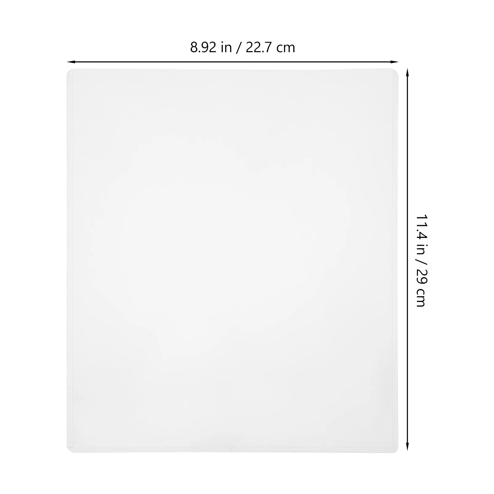 10Pcs 하드 리지드 플라스틱 시트 프로텍터 8.5x11 인치 문서용 투명 사진 프로텍터 아트웍 인증서 포스터 프로텍터