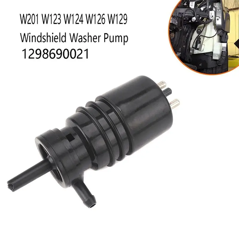 1 PCS 자동차 창 세척 펌프 앞 유리 와셔 펌프 교체 부품 메르세데스 W201 W123 W124 W126 W129 1298690021