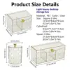 Vanity Makeup Organizer Desktop Storage Box Qtip Holder Dispenser for Cotton Ball, Cotton Swab, Cotton Round Pads for Bathroom 5