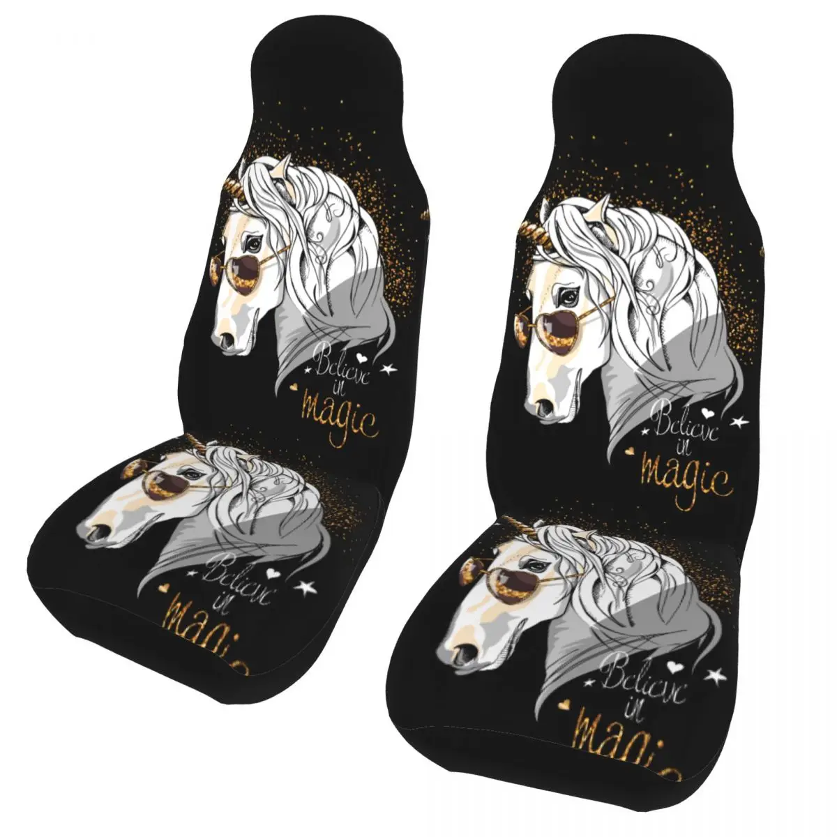 Unicorn Belive In Universal Car Seat Cover Four Seasons Women Horse Seat Covers Pesca In Poliestere