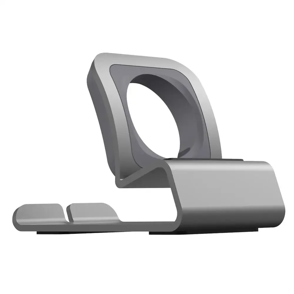 Aluminum Charger Stand for Apple Watch Dock Station Charging Holder for iWatch 10/9/SE/8/7/6/5/4/3/2/1 Ultra 1 2 Silicon Bracket
