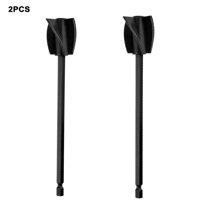2PCS Epoxy Mixing Stick Paint Stirring Rod Putty Cement Paint Mixer Attachment With Drill Chuck For Epoxy Resin Latex Oil Paint