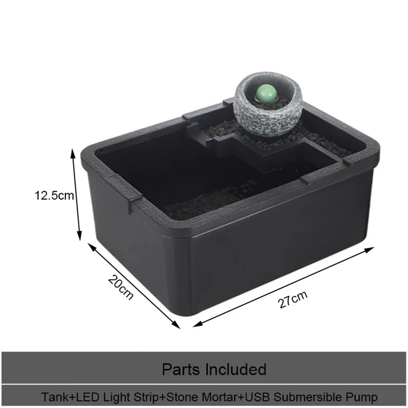 Transparent acrylic tank with plant options