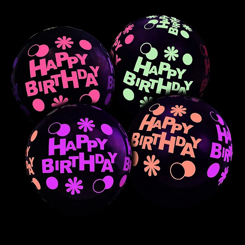 Latex Balloon 10PCS 12inch Glow In The Dark