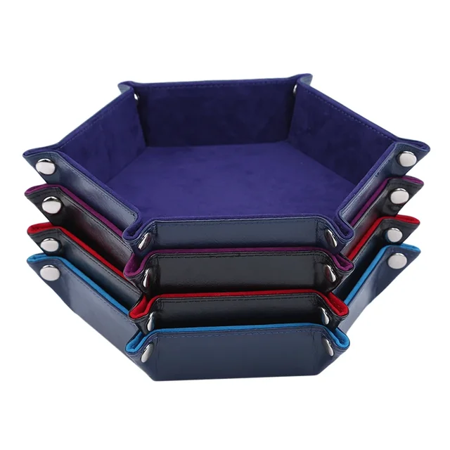 다양한 용도로 활용 가능한 롤링 접이식 주사위 게임 보관 트레이 홀더