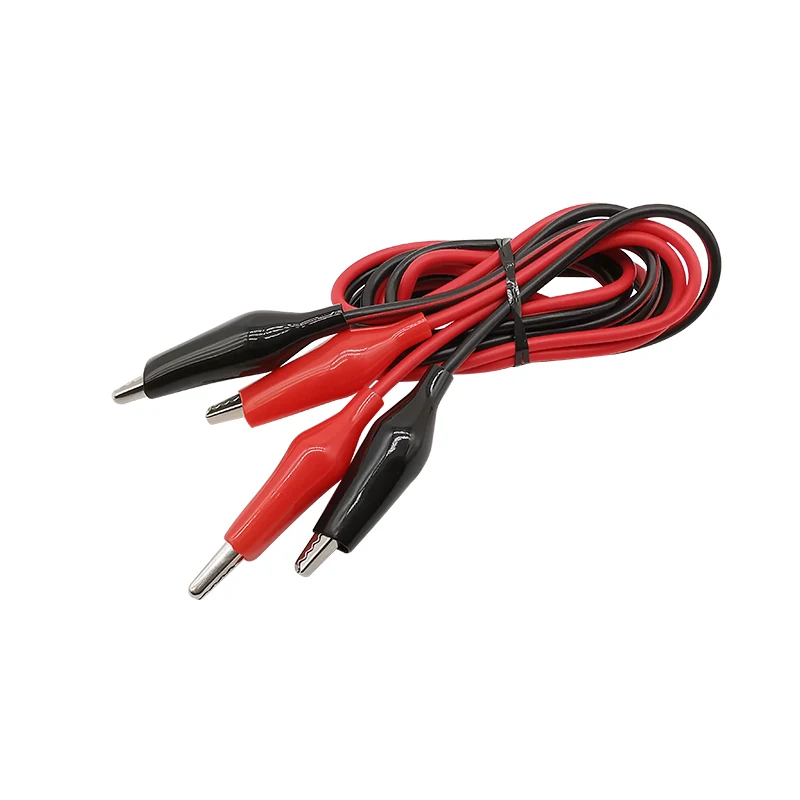 1Pcs Red Black Small Alligator Clips to Alligator Clips Test Leads DIY Electronic Testing Crocodile Clip Clamps Wire Cable 100CM