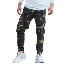 

Camouflage Men Jeans Skinny Baggy Denim Pants Fashion High Waist Pants Printing 5 Color Casual Full Length Men Tie Feet Trousers