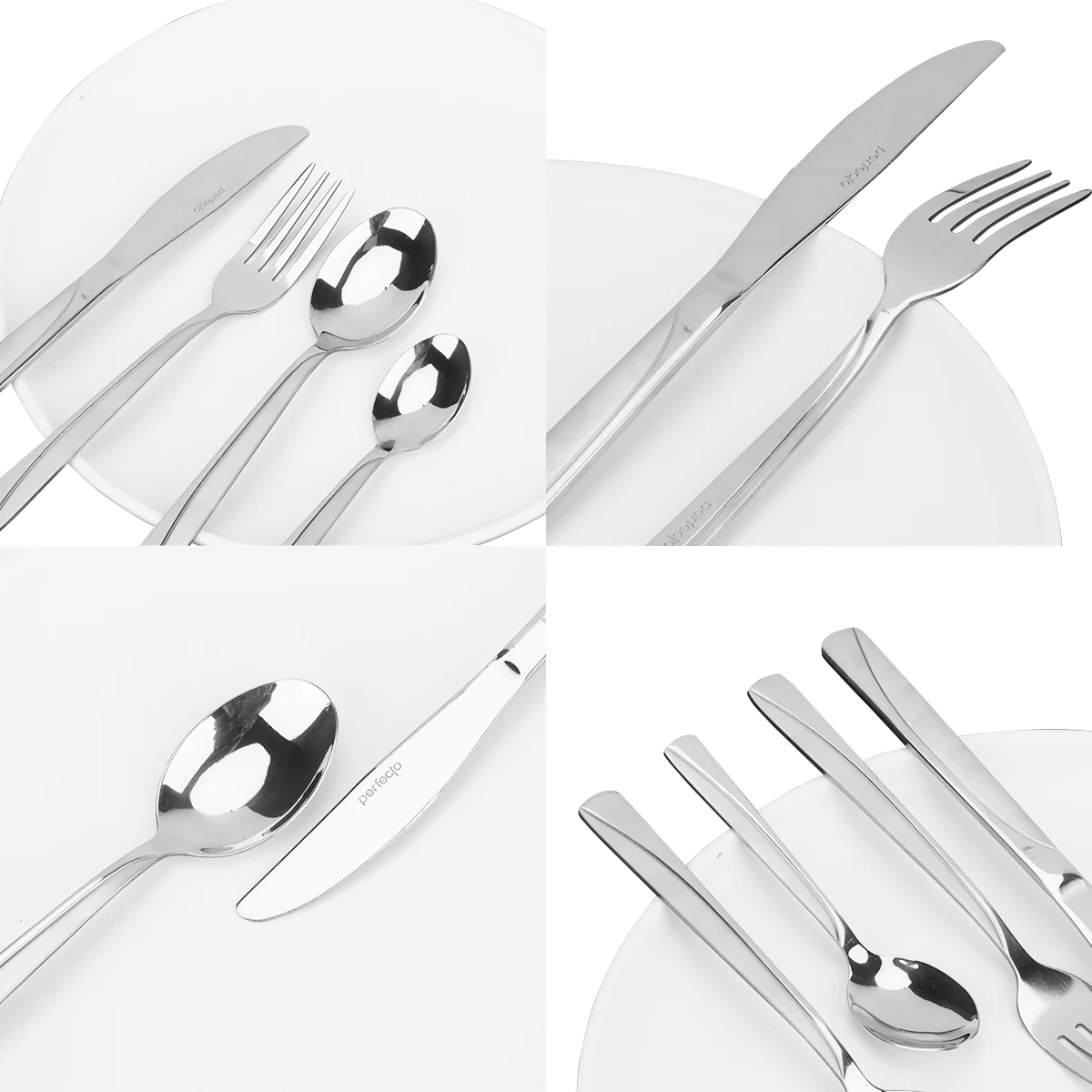 Description Picture 5 of item24Pcs Western Stainless Tableware Set Knife Fork Spoon Outdoor Portable Household Tableware Set Steak Cake Kitchen Dinnerware