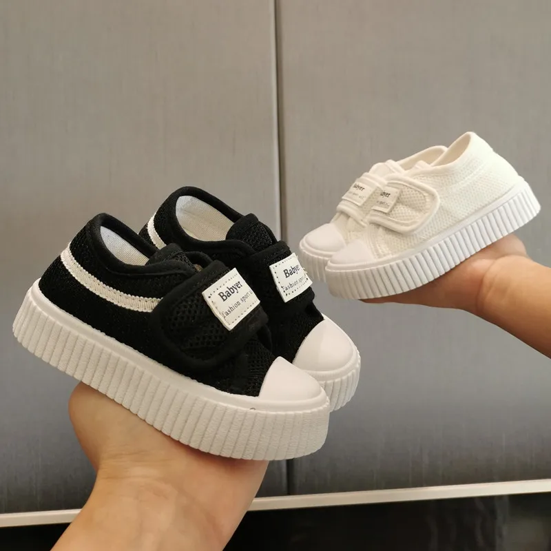 Children Sneakers Kids Fashion Design White Non-slip Casual Shoes for Boys Girls Mesh Breathable Sneakers Toddler Outdoor Shoes 2