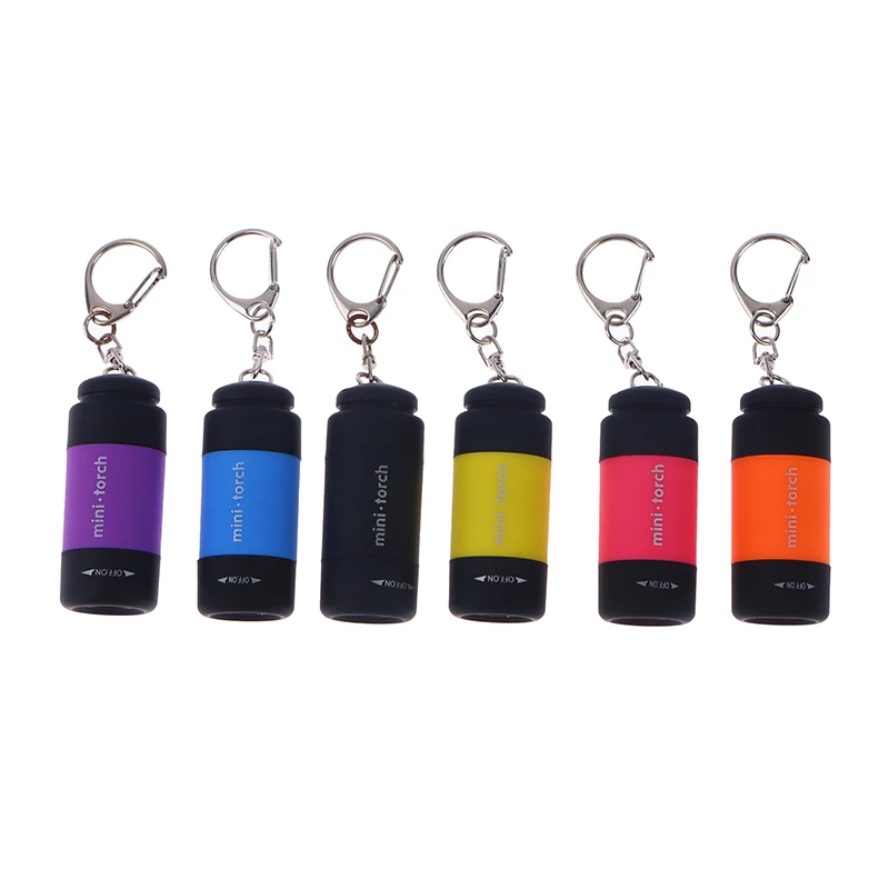 Lampe Torche LED Porte-clés – Rechargeable, Super Lumineuse, Alu Noir, Aimant