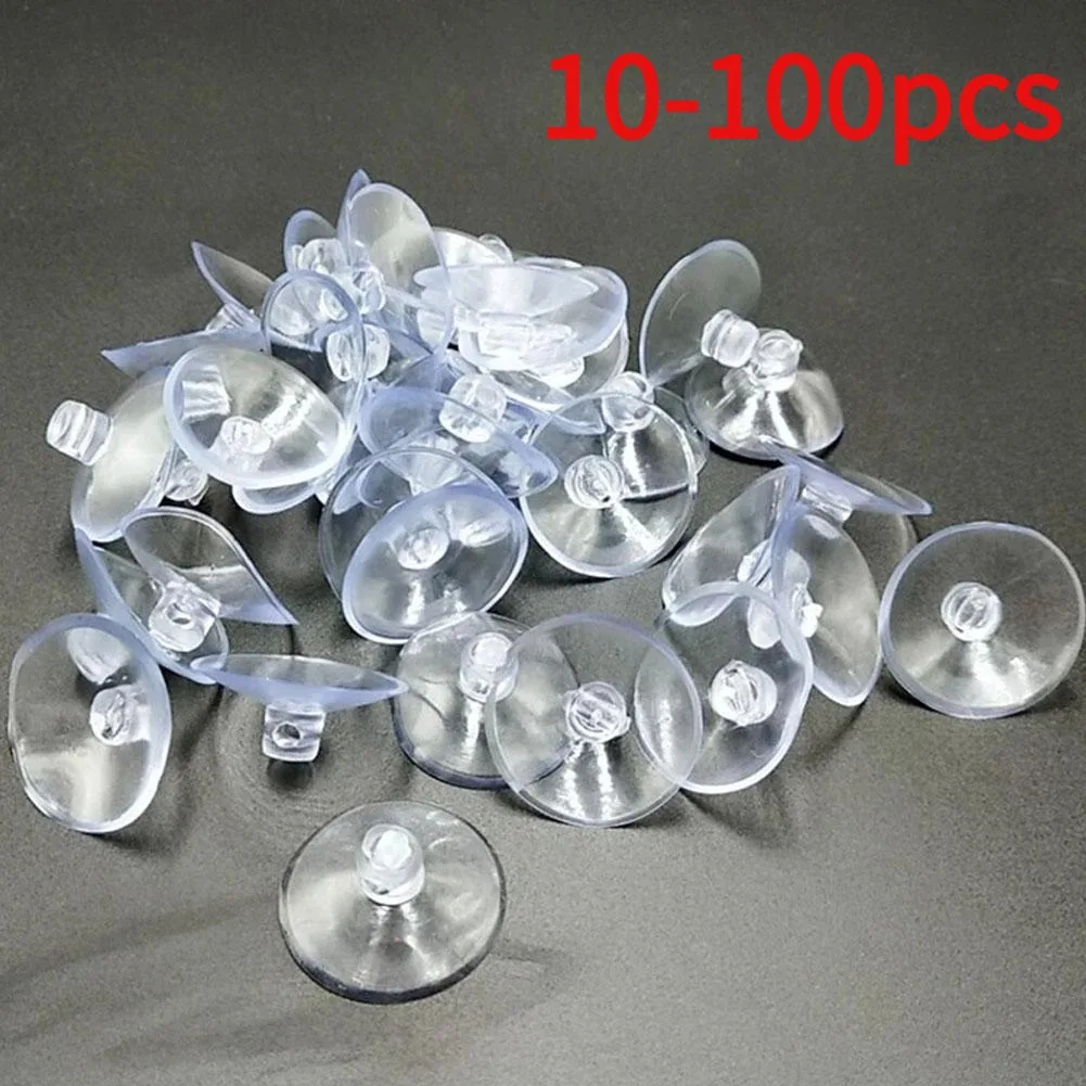 Aquarium Suction Cup Clip Hose Holder 10-100pcs 3/4/5cm For Fish Tank Pump Oxygen Air Tube