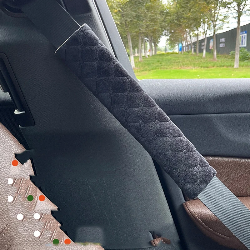 

Мягкий декоративный чехол с защитой от грязи для ремня безопасности, плюшевые Наплечные протекторы, Наплечные ремни, увеличенные, защита от износа