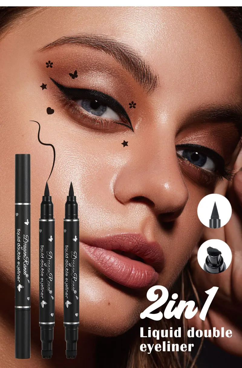 Eyeliner liquido waterproof con timbro a doppia punta nero_voghion.com