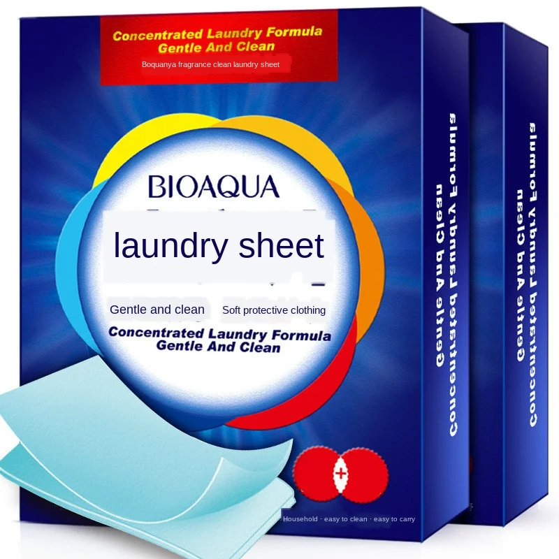 Eco-Friendly Fragrance Cleaning Laundry Tablets Wash Discs Washing Powder Soap Softener Detergent Clothes Bra Washer 40Pcs Laundry Tablets
