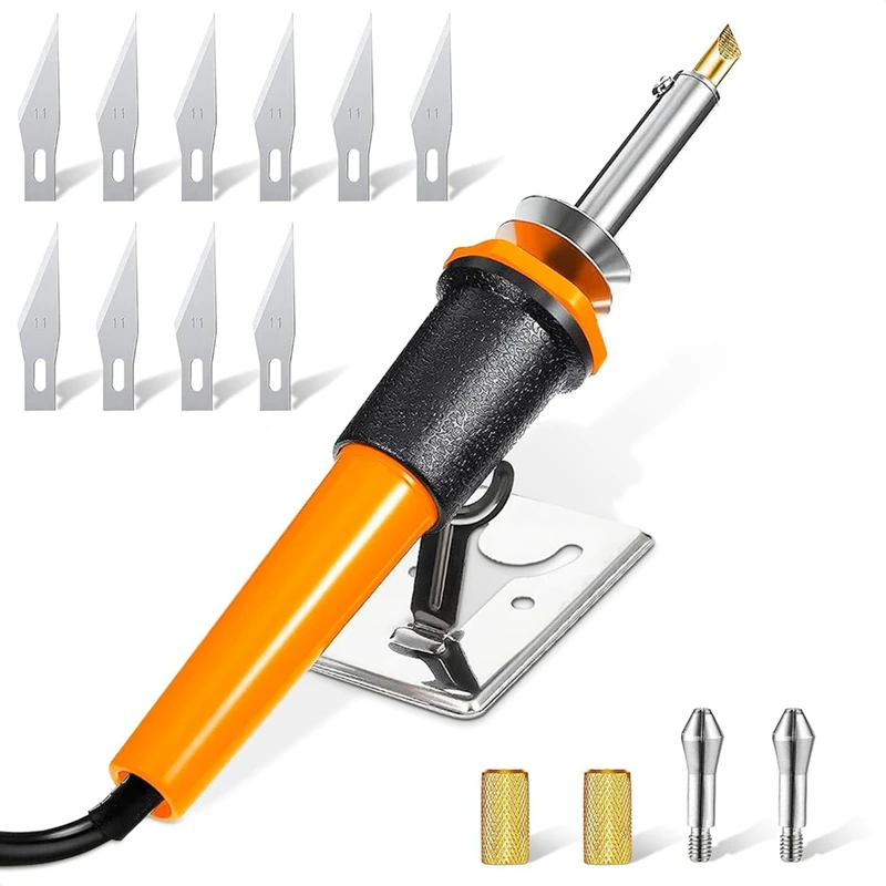 

Electric Hot Knife Cutter Tool-Hot Stencil Cutter Multipurpose Heat Knife For Cutting Plastic Electric Hot Knife US Plug