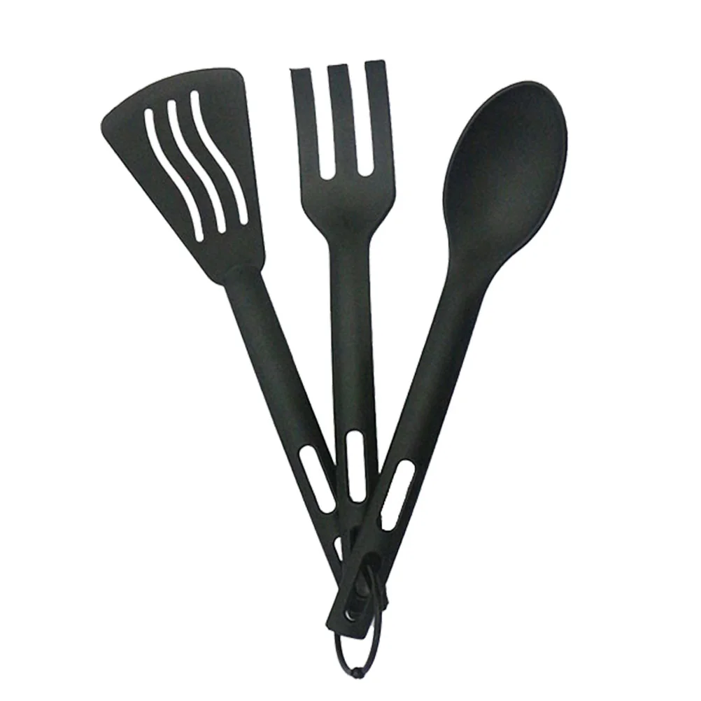 

3 Sets Portable Utensil Travel Camping Cutlery Hollow Handle Spoons Forks
