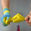 12 PCS Blue Safety Work Gloves Non-slip Wear-resistant Breathable Nitrile Gloves Rubber Protective Equipment Soft Puncture Proof 5