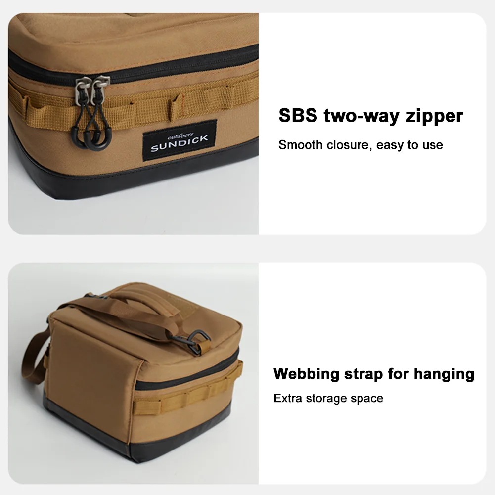 Large Picnic Ice Bag 900D Cloth Camping Travel Organizer Waterproof Thermal Lunch Box for Camping BBQ Family Outdoor Activities
