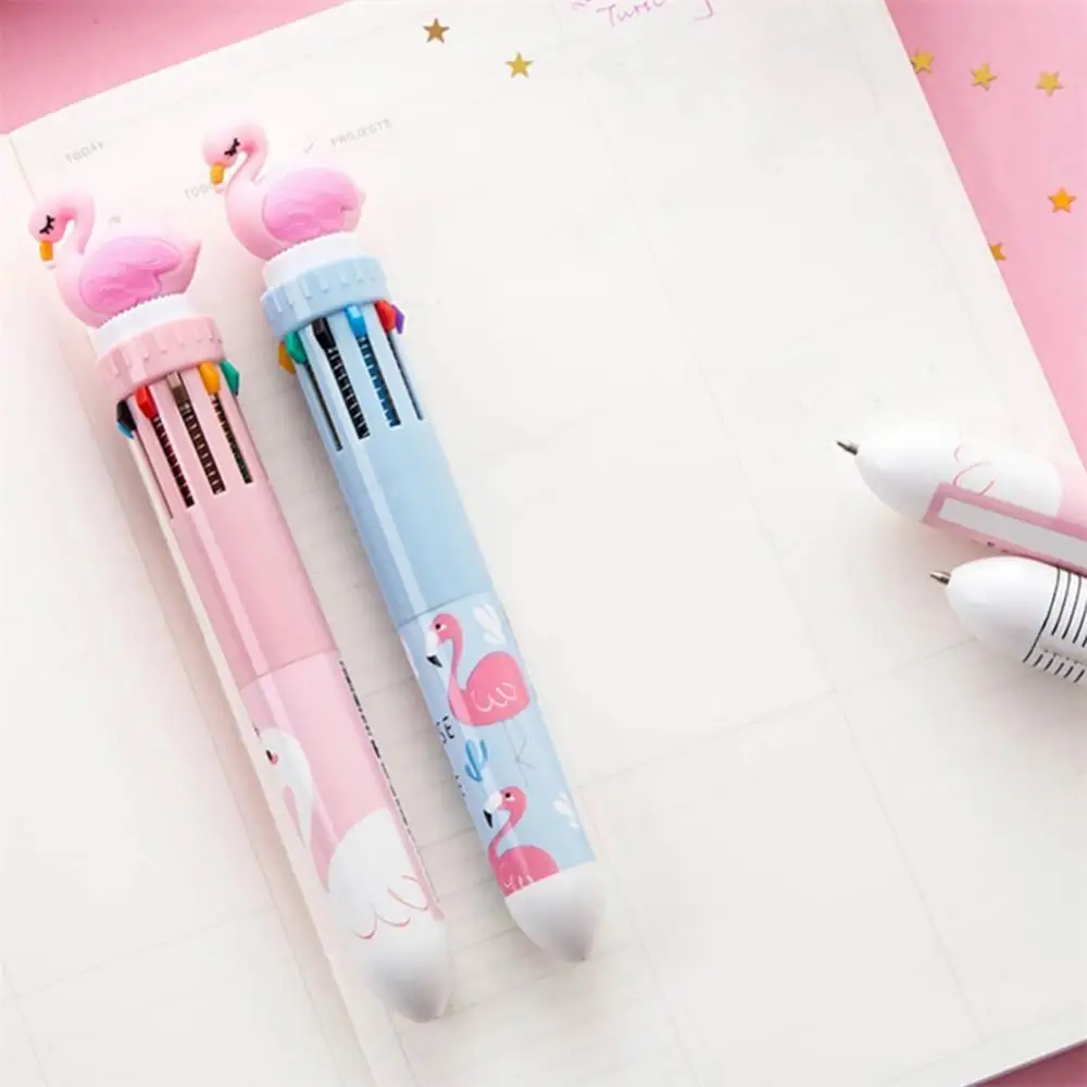 Рисунок 4 - 10 в 1 разноцветная шариковая ручка с 3D Фламинго 0