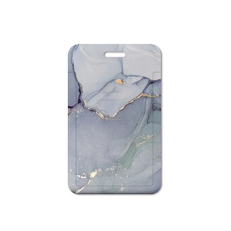 Unisex Name Card Cover Office School ID Card Pouch ID Business Cover Keychain Photocard Holder Office Supplies 1Pc