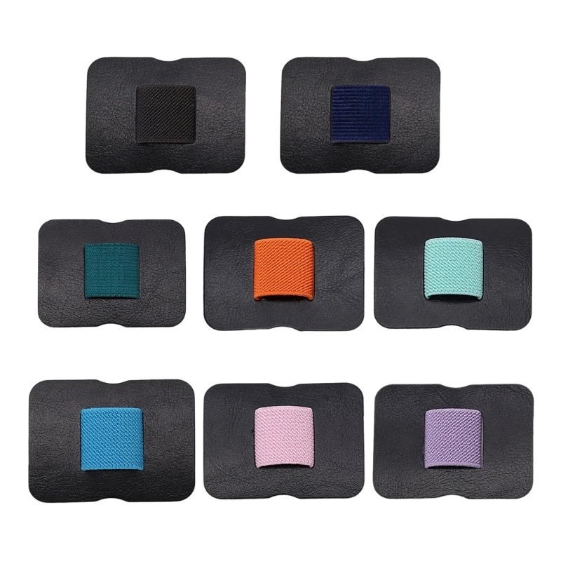 

Portable Self-Adhesive Leathers Pen Clip Pencil Elastic Loop Holder for Notebook Dropship