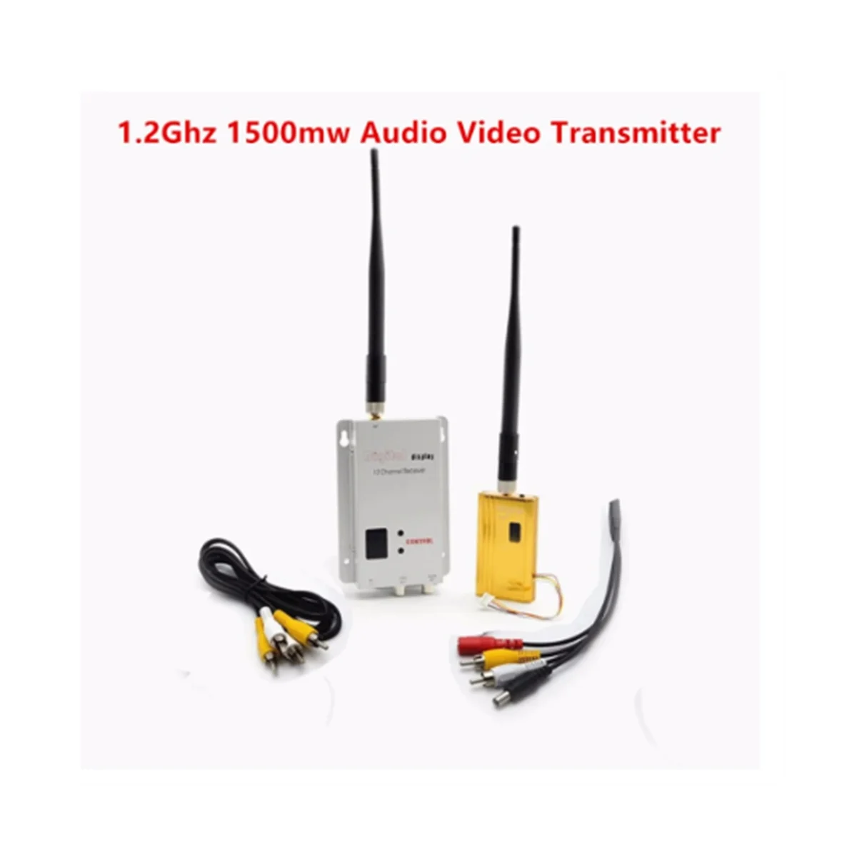 FPV 1.2Ghz 1.2G 8CH 1500MW 무선 AV 송신기 TV 오디오 비디오 송신기 리시버 콤보, QAV250 250 FPV RC(C) 용