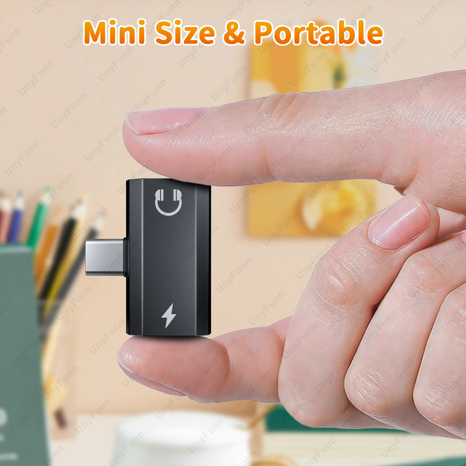 2 In 1 USB C To Type-C Converter Mobile Phone Charging Earphone Spliter Type C Adapter usb to type c adapter type c adapter type c to 3.5mm adapter type c aux adapter type c to aux adapter For Xiaomi Huawei iPhone 15 pro max