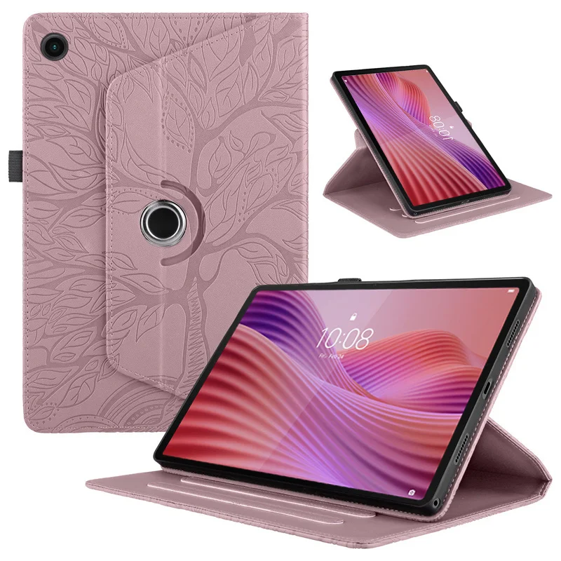 Embossed 360° Rotating Stand Tablet Case Cover