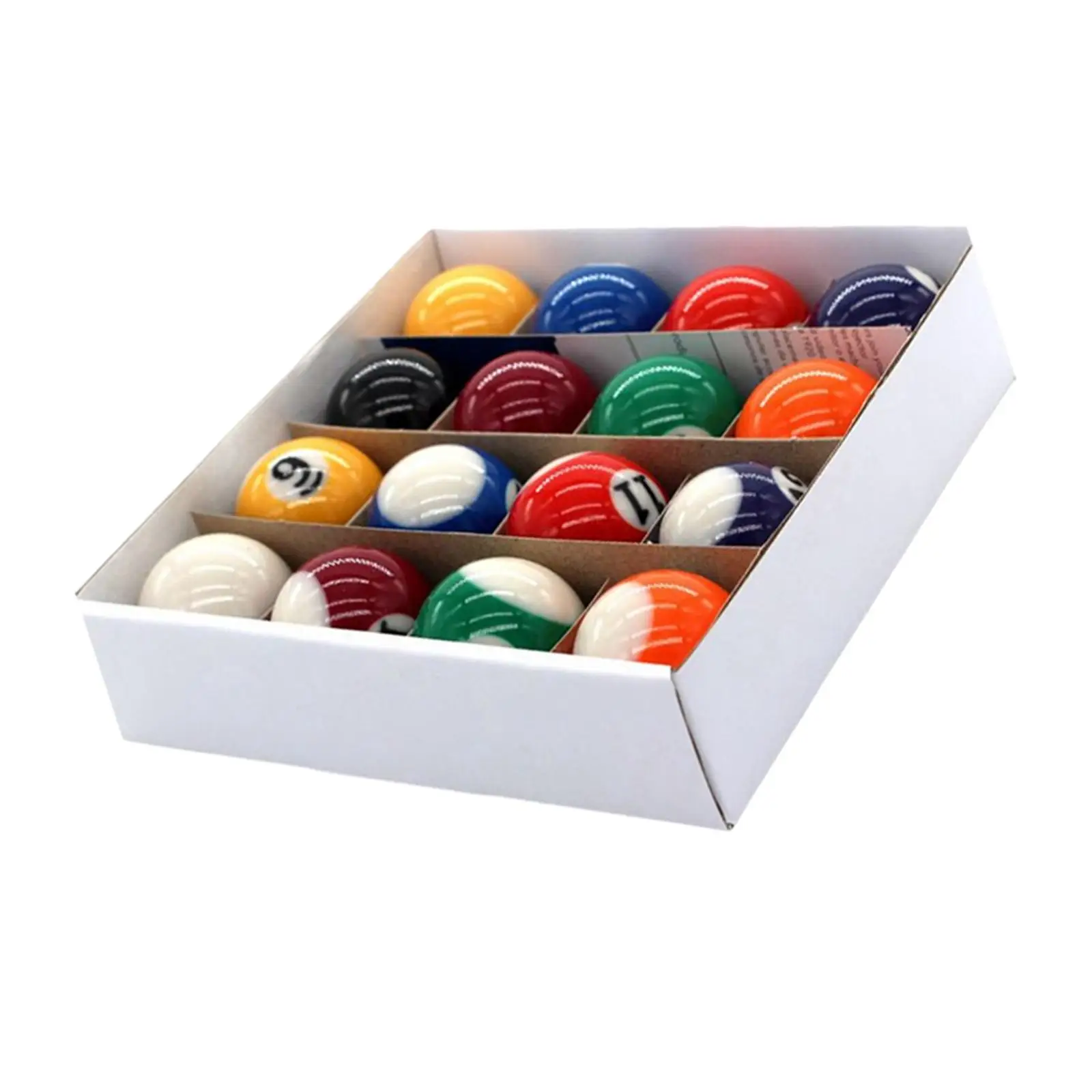 16x Mini Billiard Balls Resin Pool Table Balls Training Toys 25mm Eco Friendly Small Pool Cue for Game Rooms Accessories
