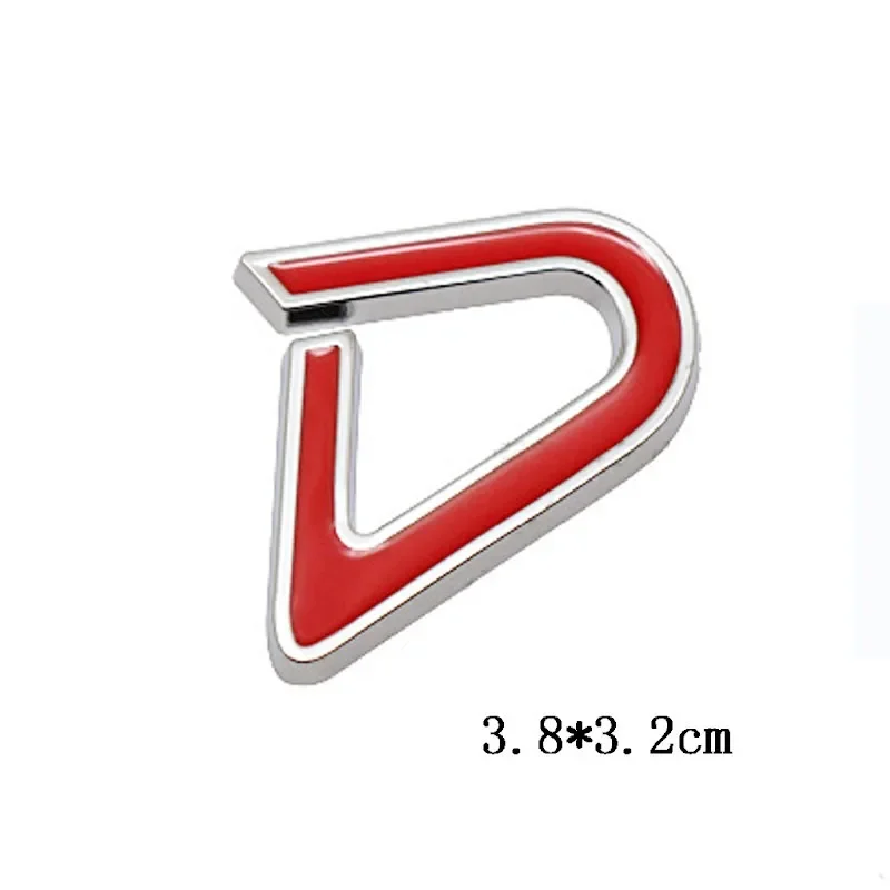 3D 금속 D SD 로고 후면 트렁크 엠블럼 배지, 차체 스티커 데칼, 미니 쿠퍼 S D R50 R53 R55 R56 F54 F55 F56 F57 용