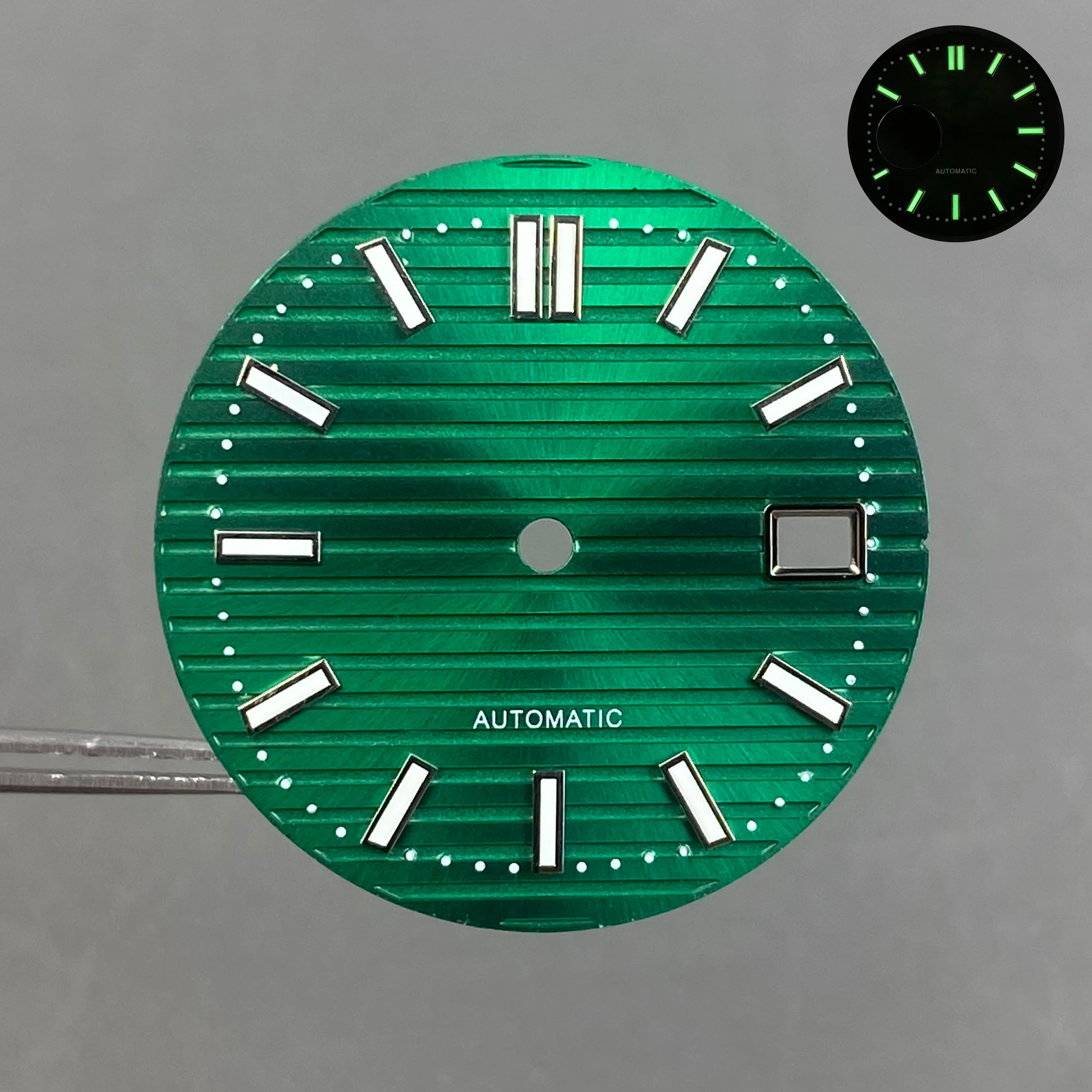 High-Quality Green Luminous Watch Dial - 30.5mm