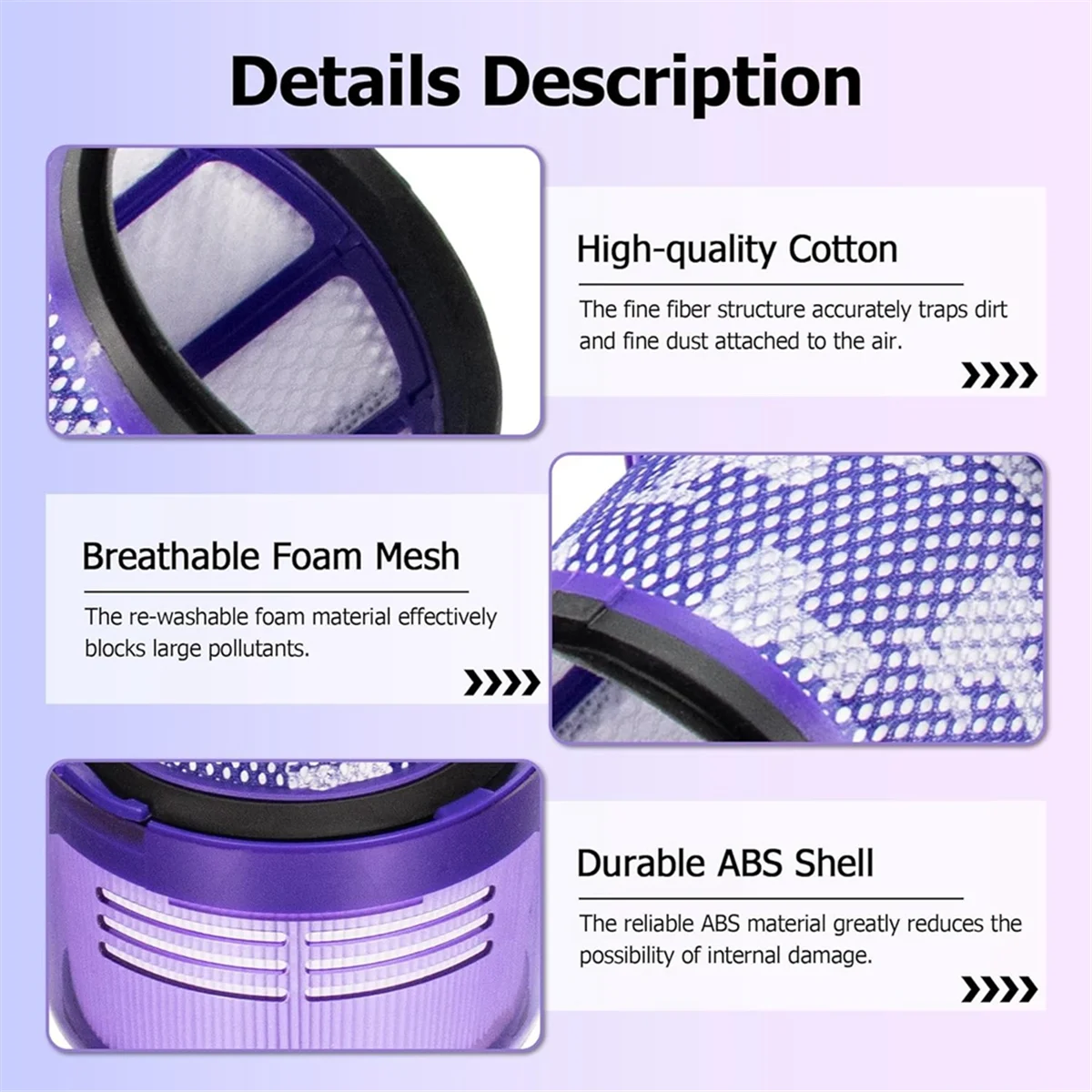 

Запчасти для V11 V15, сменные детали для электрической напольной щетки пылесоса, с HEPA-фильтром