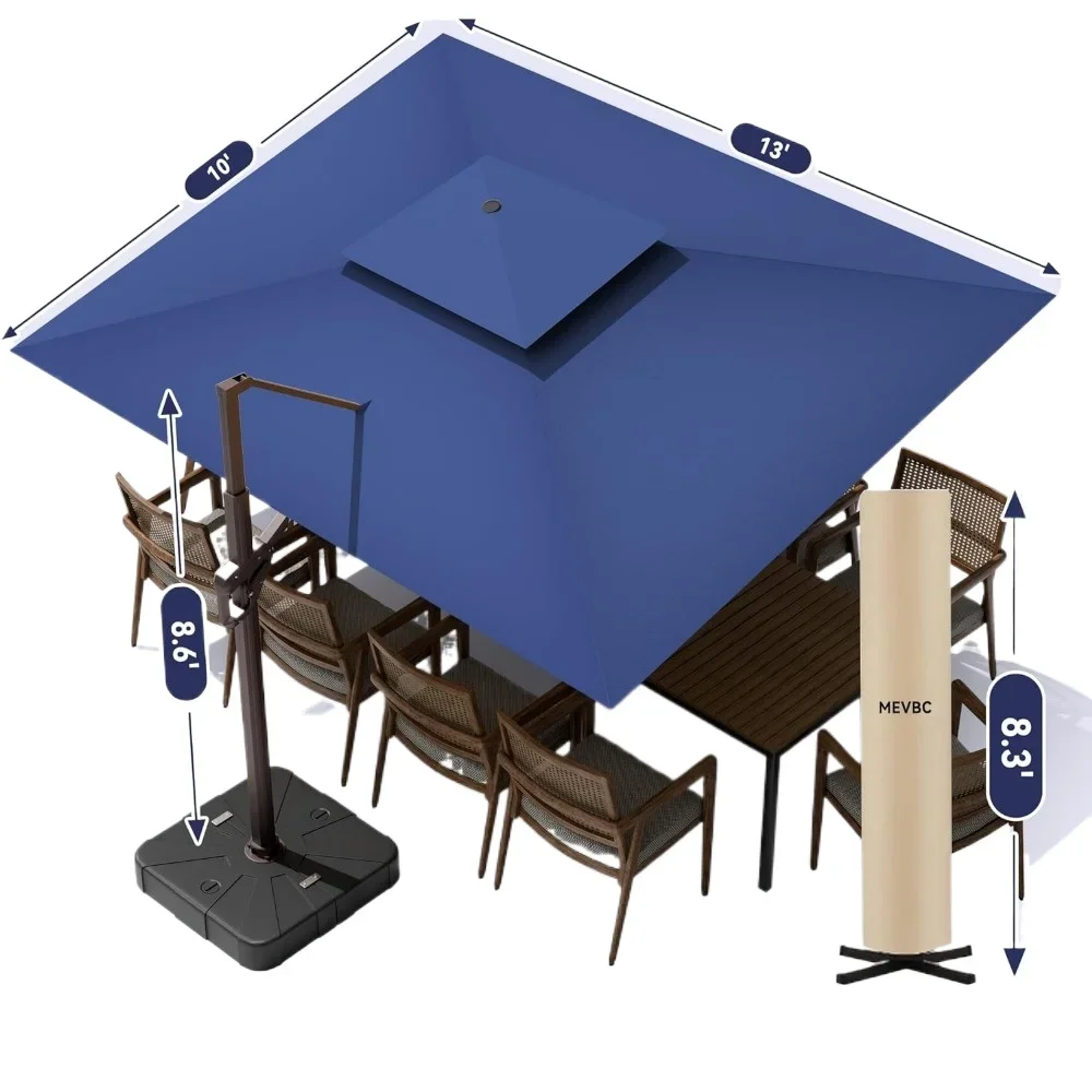 10 X 13 FT Cantilever Outdoor Patio Umbrella 6