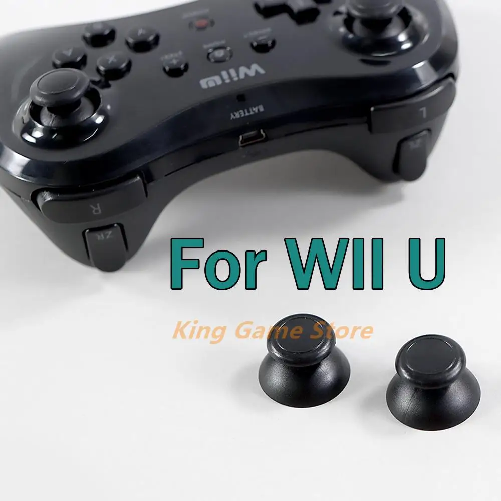 2 Pz/Lotto 3D Analogico Thumb Stick Piccolo Foro Nero Plastica Rocker Joystick Grip Cap Shell Caps Per Wii U Wiiu Controller