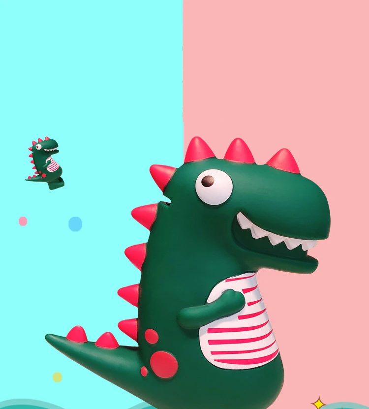 Dinosaur Piggy Bank Cartoon Cute Creative Money Box Plastic Saving Money Coin Bank Home Decorative Ornaments Children Gifts 4