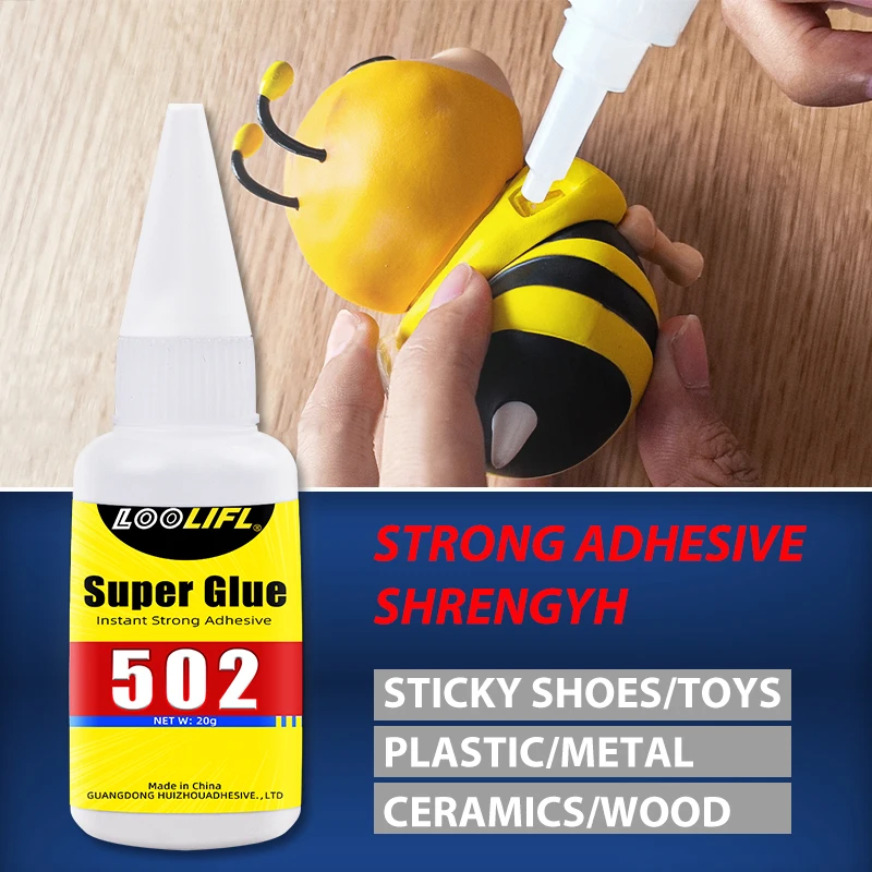 Colle Cyanoacrylate 502Y 20g Lot 1-5 Pcs pour Modélisme