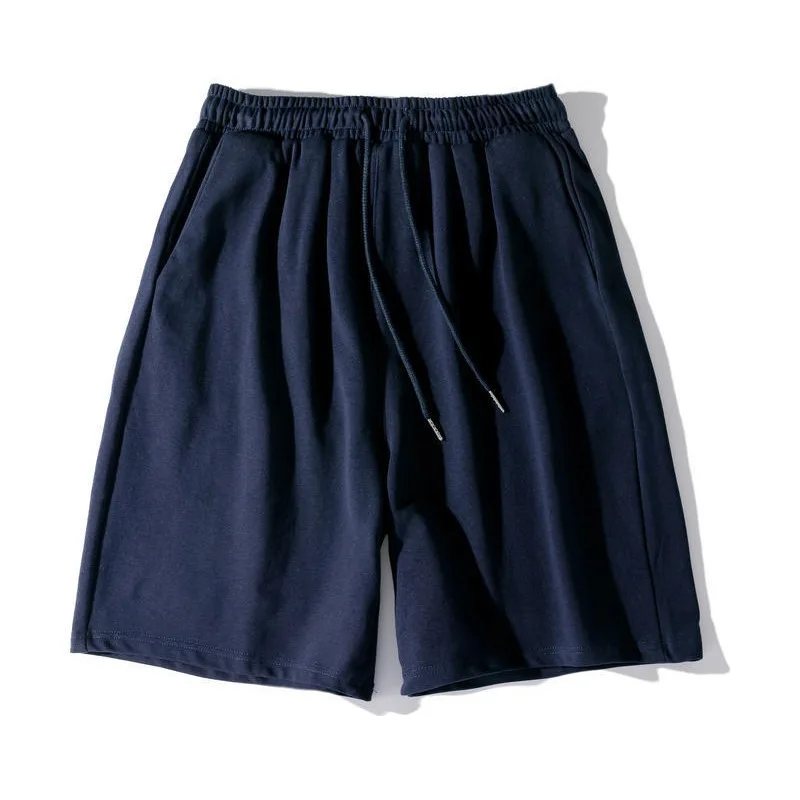 Cotton Solid Color Casual Loose Sports Terry Shorts