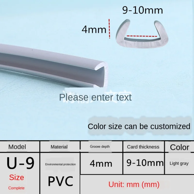 U Edge Banding Veneer - Soft PVC Edgeband in Assorted Colors and Sizes