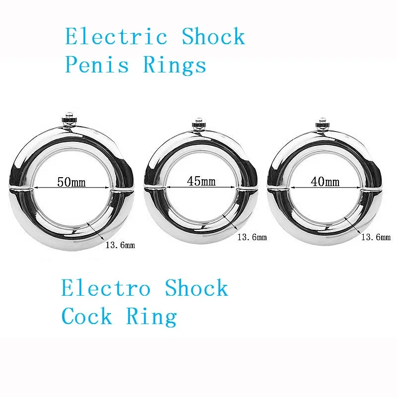 Electric Shock Cock Ring Time Delay Medical Themed Toys Penis Rings Pulse Stimulator Body Massage Sex Toy for Men Masturbation