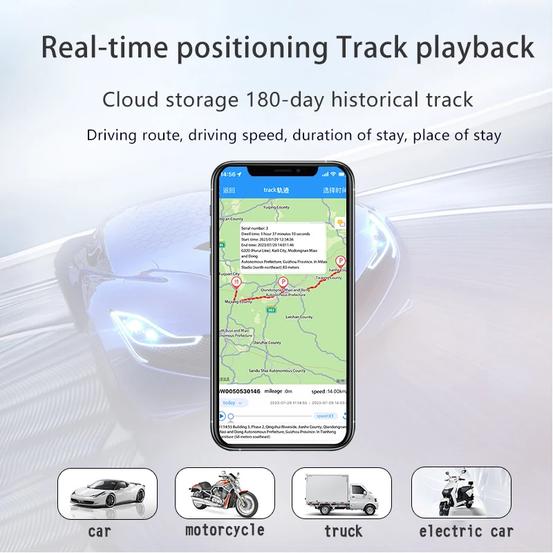 J16 Builtin Battery GSM GPS tracker 4G device for Car Motorcycle Vehicle Remote Control Free Web APP GPS Tracker GSM GPRS Tracki