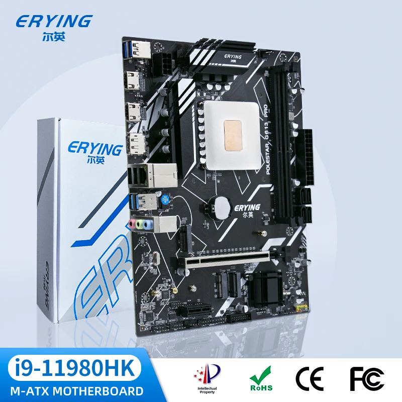 ERYING Gaming PC Motherboard with 8C16T 24Mb Cache Onboard CPU Kit i9