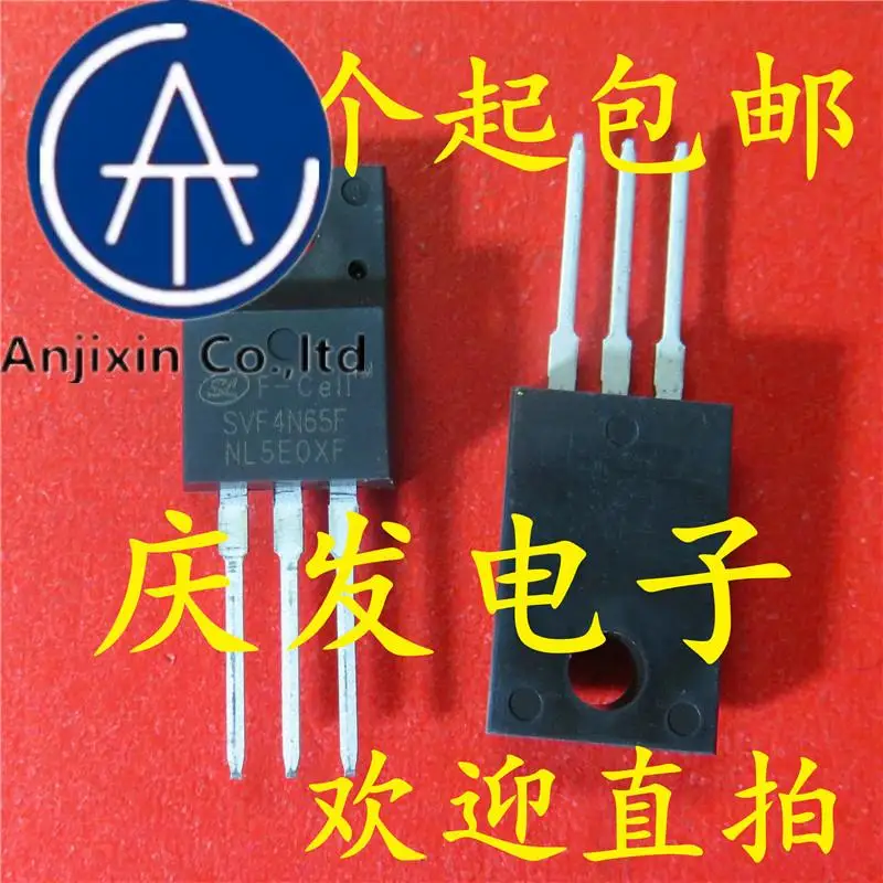 

10pcs 100% orginal new in stock SVF4N65F SVF4N65 4A 650V MOS TO-220F