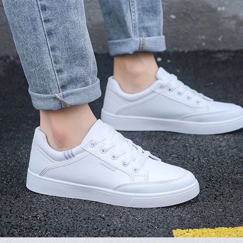 

XIALIJU ™ Shoes Little White Shoes Men's Breathable Sports Casual Shoes Versatile Board Shoes Men's