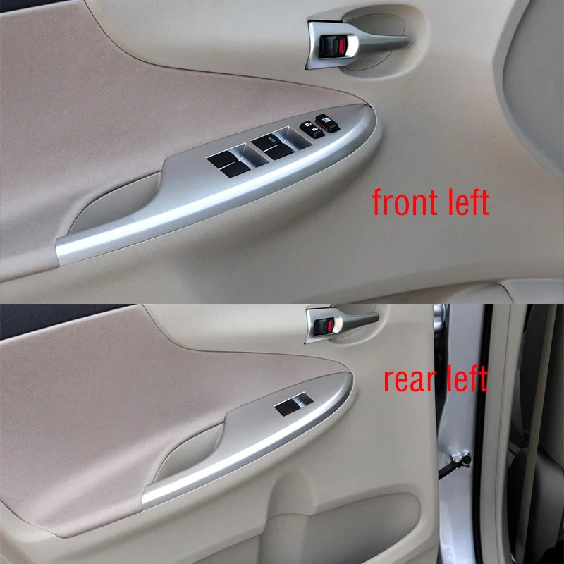LYMEUMDJ 4PCS Car Window Switch Bezel Replacement Protection