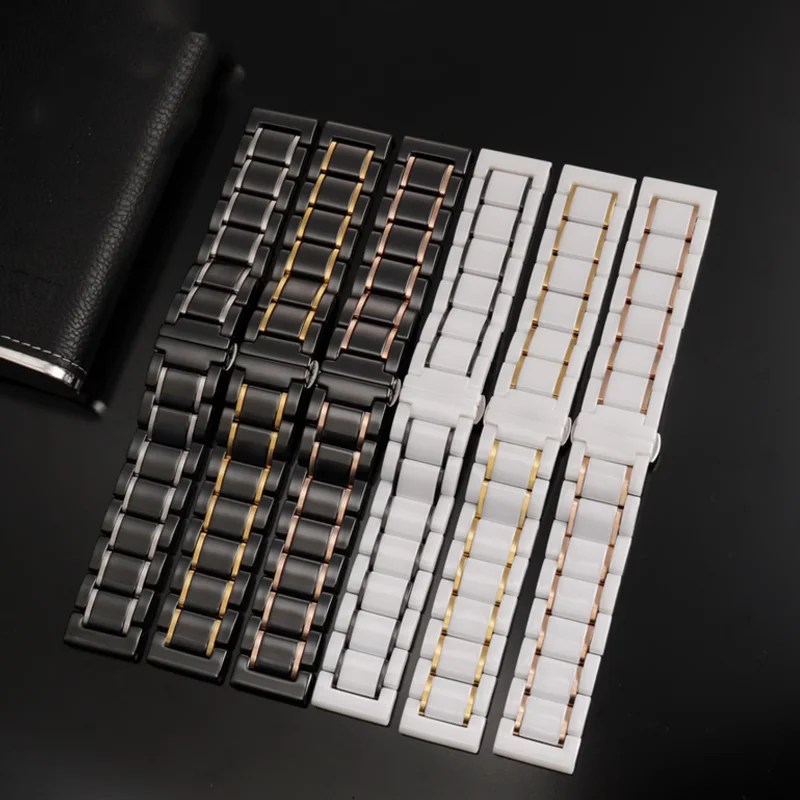 Ceramic Replacement Bracelet Strap for 22mm Watches - Durable & Stylish for Men and Women