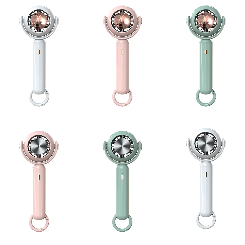 

ABS Portable Fan Handheld Replacement Hanging Travelling Adjustable Outdoor Summer Cooling Fans with Carabiner