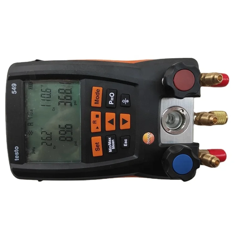 Nuovo Manometro Del Refrigerante Del Condizionatore D'Aria Del Misuratore Del Collettore Digitale Testo 549