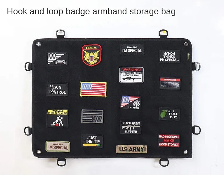 Badge Display Board Wall Hanging Decoration Medal Display Cloth Oxford Cloth Tactical Badge Velcro Storage