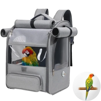 Portable Bird Carrier Backpack Cage 1