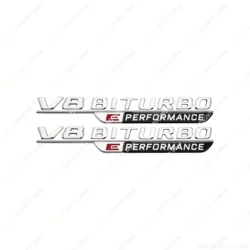 Enhanced Car Side Trunk Sticker - 2024 New Style Letters & Numbers Design (V8BiturboPERFORMANCE)